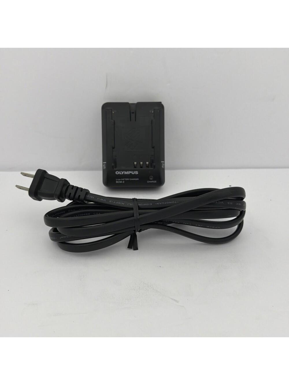 Genuine Olympus BCM-2 Camera Battery Charger & PS-BLM1 Li-ion Battery Used